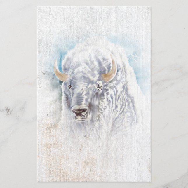 Papelaria Bison Vignette Native American Stationery (Frente)