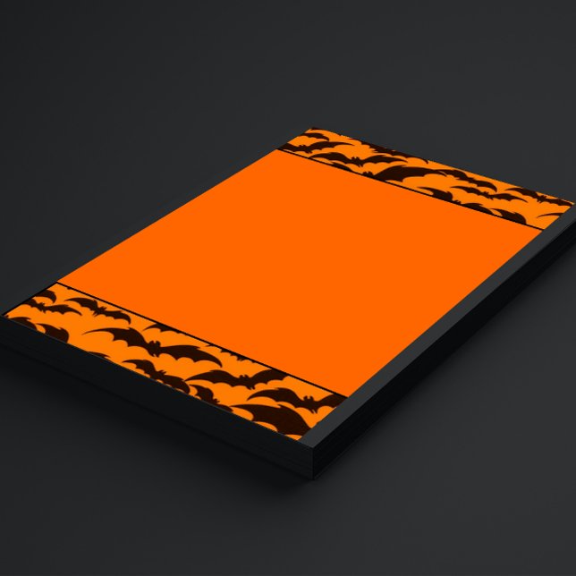 Papelaria Black Bat Halloween (Criador carregado)