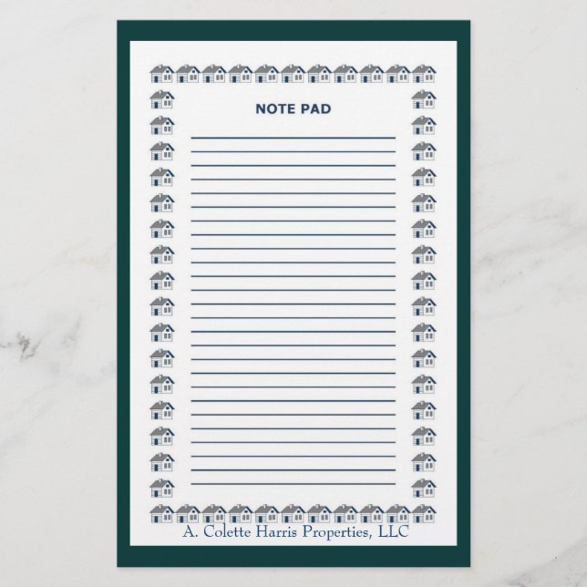 Papelaria Bloco de Notas- Design 9 (Frente)