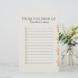 Papelaria Bloco de Notas Personalizado Boho Floral para Pro