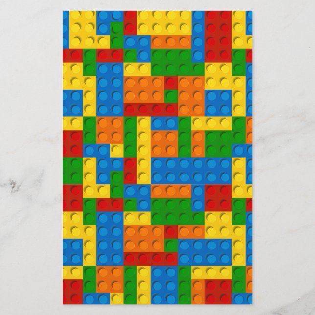 Papelaria blocos de plástico coloridos (Frente)