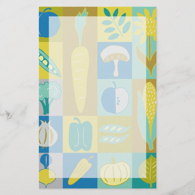 Papelaria Blocos de vegetais II (Frente)