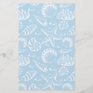 Papelaria Blue Beach Pattern