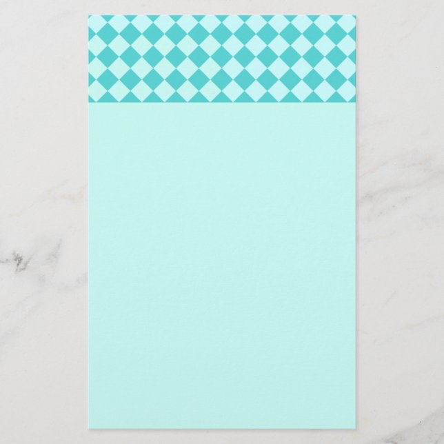 Papelaria Blue Combination Diamond Patterno de Shirley Taylo (Frente)