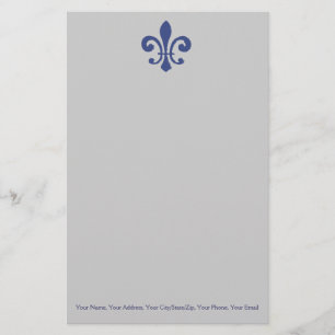 Papelaria Blue Fleur De Lis
