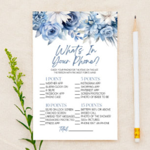 Papelaria Blue Floral O que há no jogo de Chá de panela tele