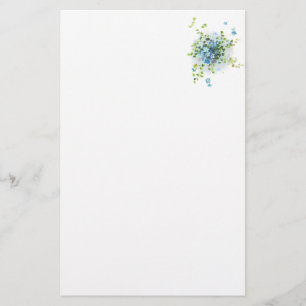 Papelaria Blue Vintage Forget-Me-Nots