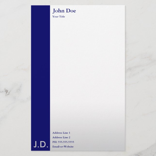 Papelaria blues profissional (Frente)