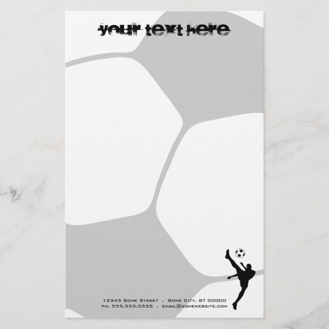 Papelaria bola de futebol (Frente)