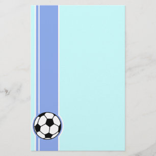 Papelaria Bola de futebol; Azul