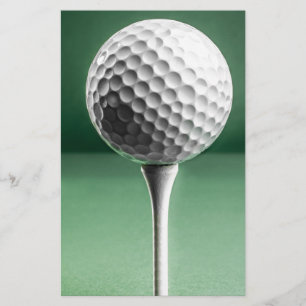 Papelaria Bola de Golfe no Tee