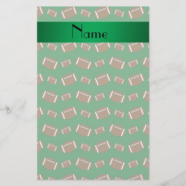 Papelaria Bolachas verdes personalizadas (Frente)