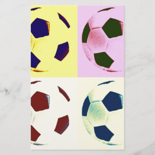 Papelaria Bolas de futebol de pop Art