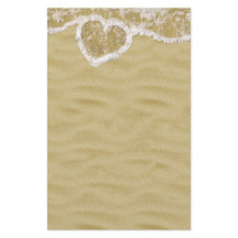 Bolhas de Água em Forma de Coração na Praia