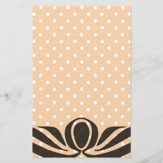 Papelaria Bolinhas de pêssego decorativas (Frente)