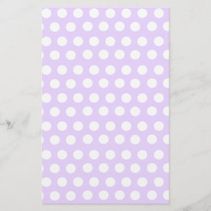 Papelaria Bolinhas roxas Pastel