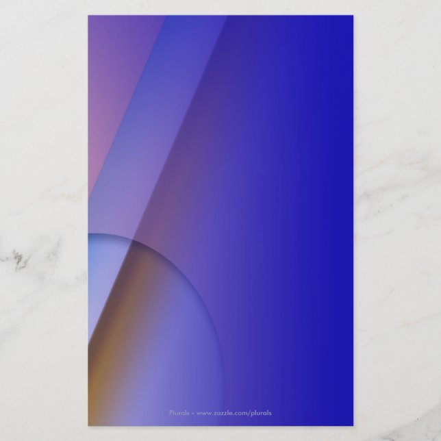 Papelaria Bolt do papel de carta azul 3 (Frente)