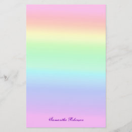 Papelaria Bonito Ombre Pastel Rainbow