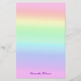 Papelaria Bonito Ombre Pastel Rainbow