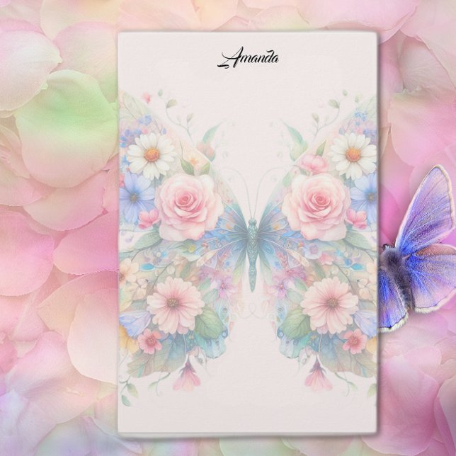 Papelaria Borboleta Floral (Criador carregado)