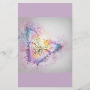 Papelaria Borboleta Pastel