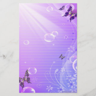 Papelaria Borboletas e bolhas estacionárias