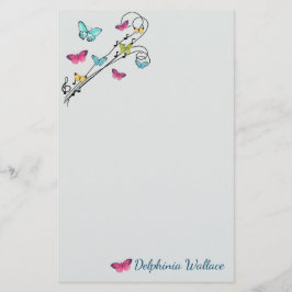 Papelaria Borboletas e música