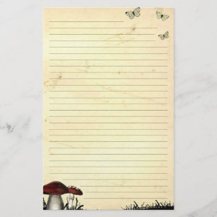 Papelaria Borboletas e Papel antigo com revestimento de cogu