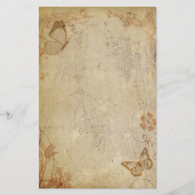 Papelaria Borboletas Vintage (Frente)