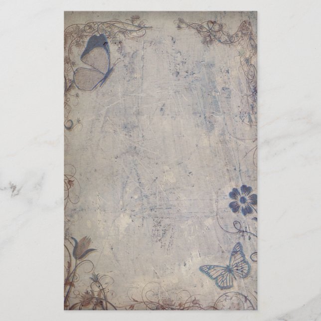 Papelaria Borboletas Vintage (Frente)