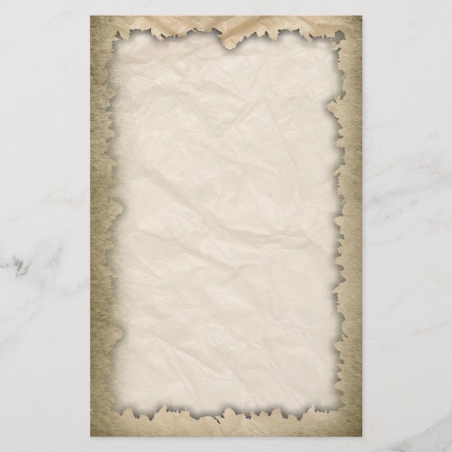 Papelaria Bordas queimadas no papel de retração (Frente)