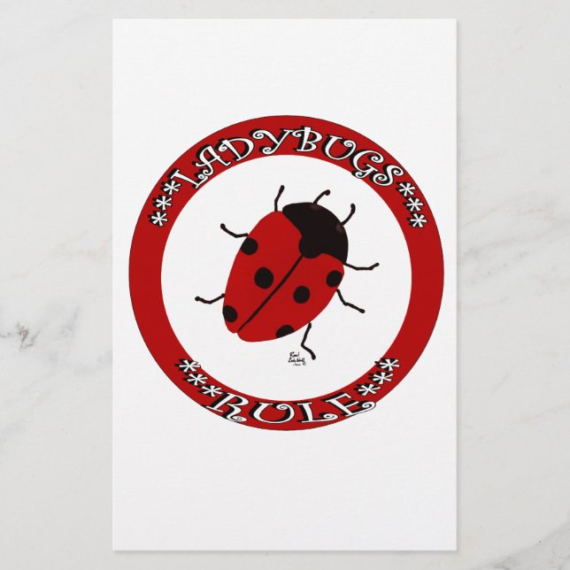 Papelaria Botão Ladybug (Frente)