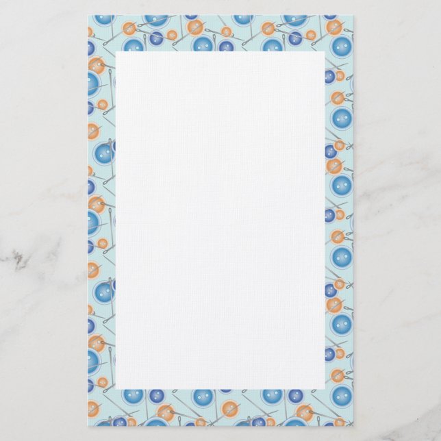 Papelaria Botões e Agulhas de costura (Frente)