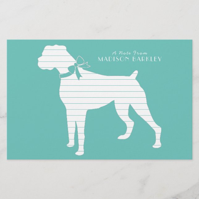 Papelaria Boxer Dog Puppy (Frente)