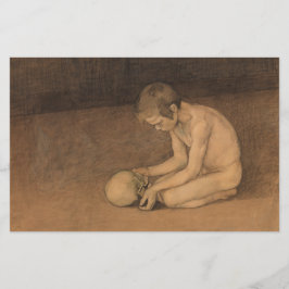 Papelaria Boy with Skull (por Magnus Enckell)