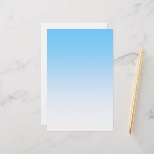 Papelaria Branco Ombre dos azul-céu