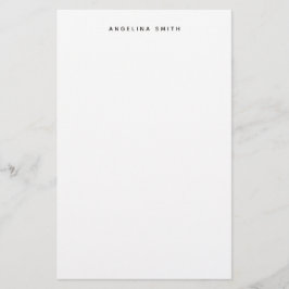 Papelaria Branco preto simples e minimalista moderno