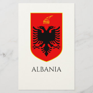 Papelaria Brasão de Armas Albanês Patrimônio Nacional Arte