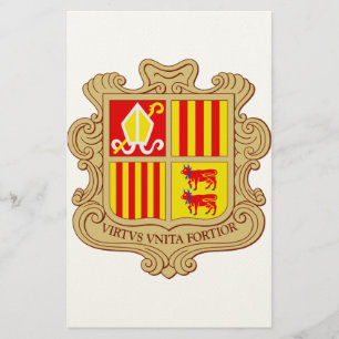 Papelaria Brasão de Armas Histórico Co-Principado de Andorra