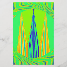 Papelaria Bright Edgy Geometry Neon Pattern Art Design