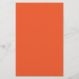 Papelaria Bright Orange Minimalist Solid Background
