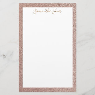 Papelaria Brilho Dourado cor-de-rosa   metálico