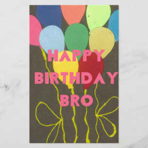 Papelaria Bro de aniversário Bonito e exclusivamente feliz
