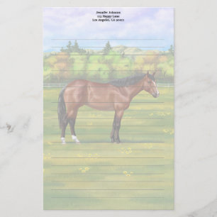 Papelaria Brown Bay Quarter Horse