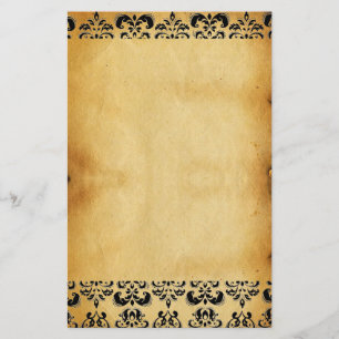 PAPELARIA BROWN PARCHMENT DAMASK