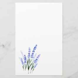 Papelaria Buquê de Lavanda de Aquarela