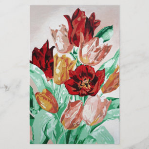 Papelaria Buquê Floral de Tulips, Belo Bronzeado