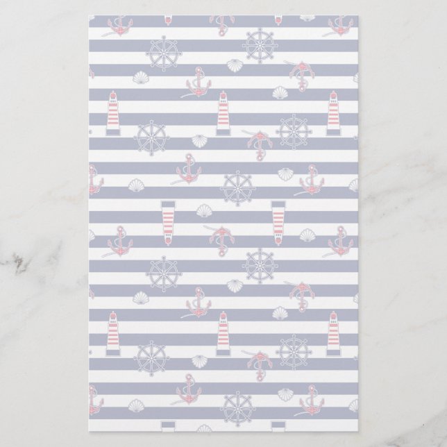 Papelaria By The Sea Pattern (Frente)