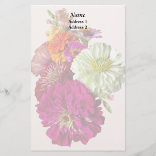 Papelaria c_ZinniaCoresMistasZinnia Buquê Misto Casamento Pr