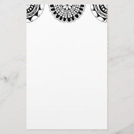 Papelaria cabeçalho 3 do zendoodle mandala